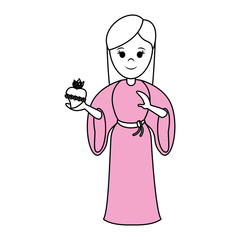 blessed holy virgin mary icon