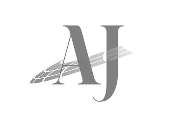 AJ Initial Logo for your startup venture