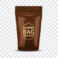 Coffee Bag Mockup Packaging Isolated 