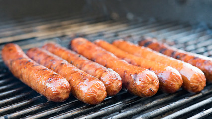 Grilling Hot Dogs