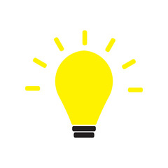 bulb icon vector