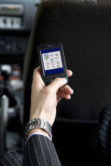 Man holding a mobile phone 