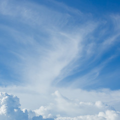 Obraz premium cloud above blue sky