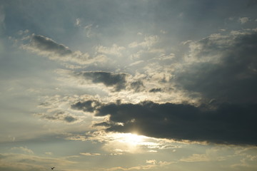 夕暮れ時の空