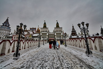 Izmailovsky Kremlin, famous ancient Russian landmark
