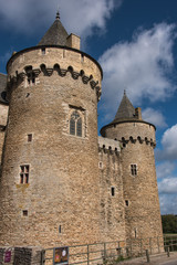 Fototapeta premium Château de Suscinio dans le Morbihan en France qui fut la résidence des Ducs de Bretagne