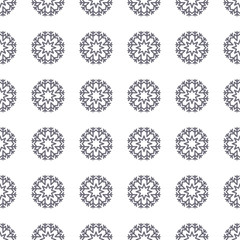 Endless Christmas Pattern. Snowflakes.