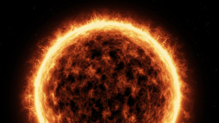 Sun Surface And Solar Flares