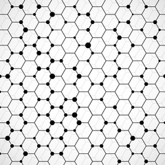 Naklejka premium Honeycomb pattern background. Vector illustration. Eps 10