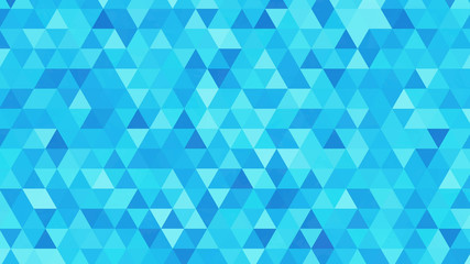 Fototapeta premium Abstract blue geometric background with triangles