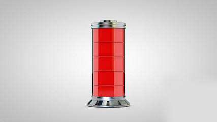 AA battery. Isolated on white.