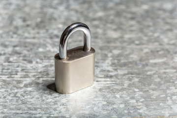 Padlock on the table