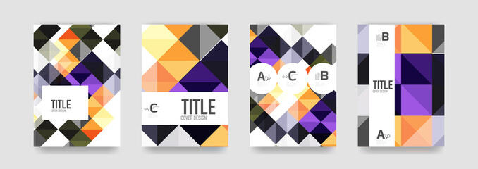 Set of brochure cover templates