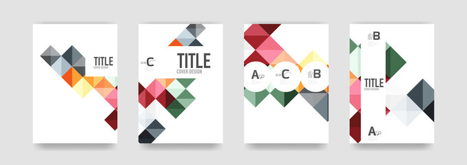 Set of brochure cover templates