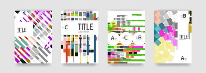 Set of brochure cover templates