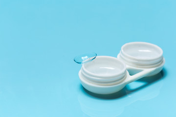 Contact lens, contact lens case, tweezers