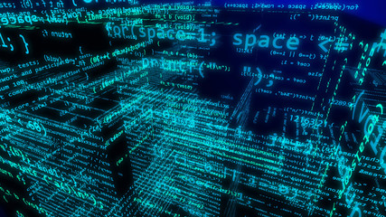 Cyberspace in 3d dimensions with numerous digits