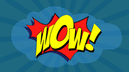 Wow! Comic Speech Bubble