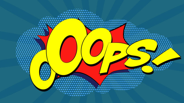 Ooops! Comic Book Bubble