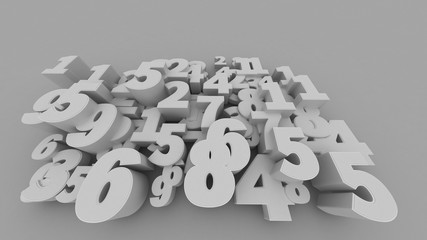 Abstract 3D numbers