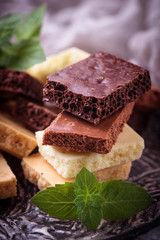 Different type of chocolate.