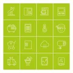 smart device, smart home, home automation technology icons