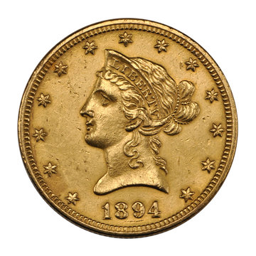 US 10 Dollar - Reverse Eagle Gold Coin 1894 