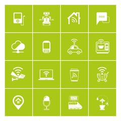 smart device, smart home, home automation technology icons