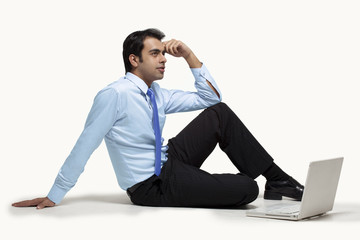 Businessman thinking 
