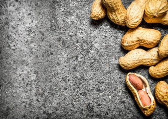 Peanuts in the shell.