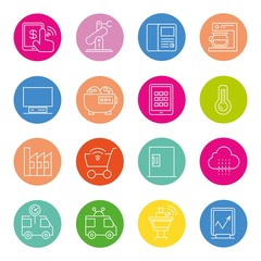 internet of things and smart device icons