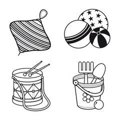 Child toy  pattern. Design element 