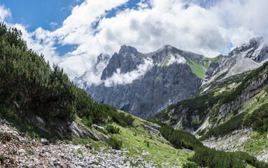 Fototapeta premium The mountains of Alps in Bavaria, Germany.