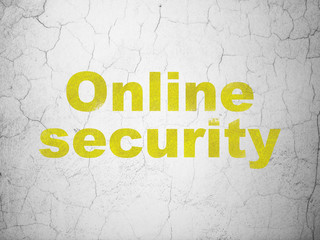 Security concept: Online Security on wall background