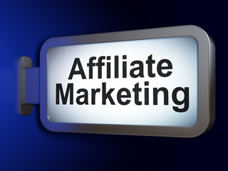 Finance concept: Affiliate Marketing on billboard background