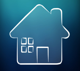 Hand-drawn real estate plan project