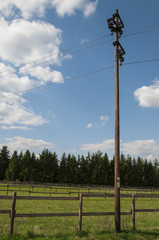Obraz premium Transmission tower old