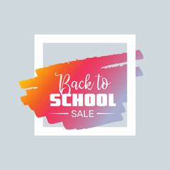 Back to School. 1 September. Vector clip-art template, poster, motto, label, text.