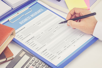 Obraz premium BUSINESS INSURANCE CONCEPT