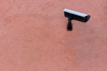 Observing camera, wall mounted for sourveillance, record  and recognition