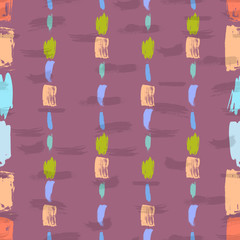 Brush stroke artistic seamless pattern