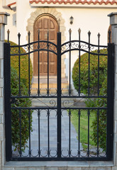 metal gate for a private house