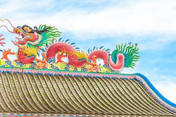 dragon statue can use for background