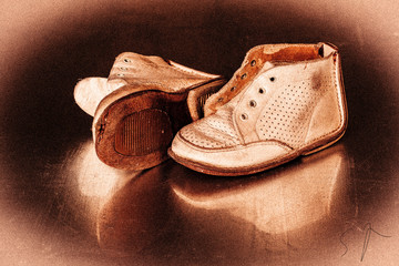 Baby Schuhe retro