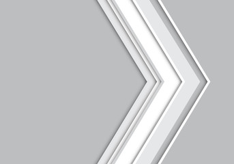 Abstract gray arrow with blank space for text place design modern futuristic creative background vector illustration.