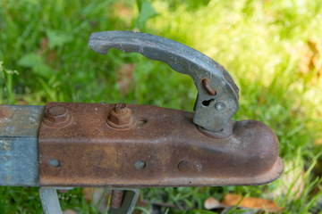 close-up trailer hook for boats or cars