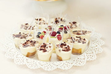 Different sweets with nice arranjment for wedding party