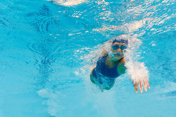 Swimmer from beneath