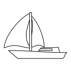 Sail boat symbol