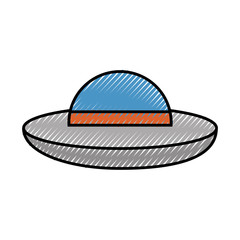 ufo flying isolated icon vector illustration design